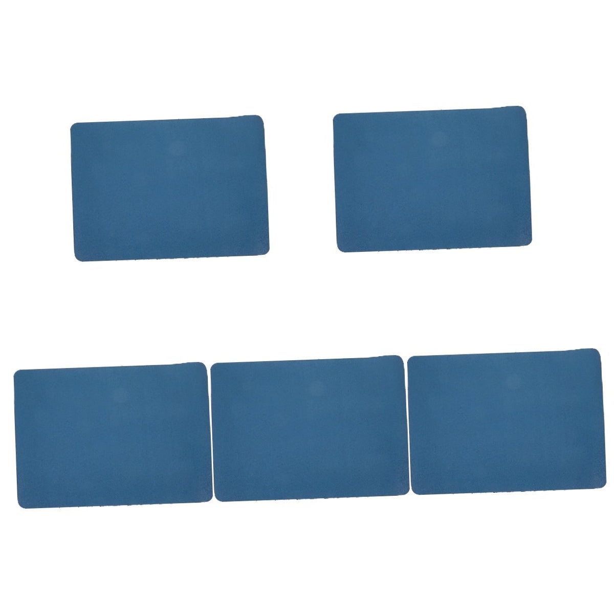 Set of 5 Large Breed Dog Water Bowls with Pet Feeding Mats 40x30x0.4 cm V144181