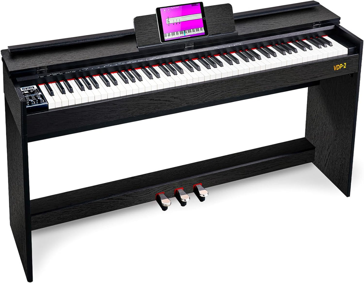 88 Keys Weighted Hammer Action Digital Piano with Furniture Stand W496386