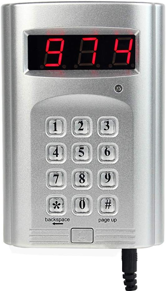 Wireless Calling System Number Keypad Caller and 3 Number Display Host B28459