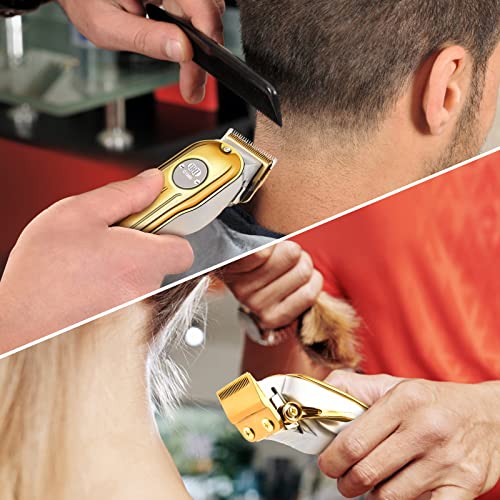 Hair Clippers, 12Pcs Cordless Rechargeable LCD Display Hair Beard Trimming Kit M5533