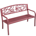 Red Patio Garden Bench U76749