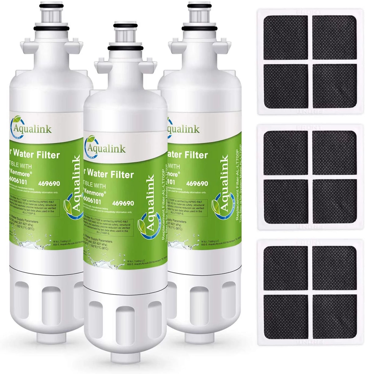 Refrigerator Water Filter 3 Pack T454
