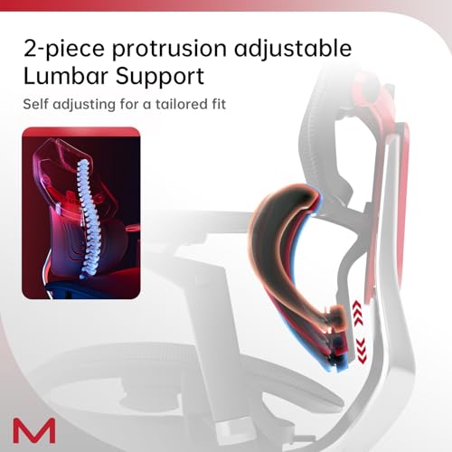Computer Desk Gaming Chair with Adjustable Lumbar Support 6D Armrest 2D Leather Headrest X8868