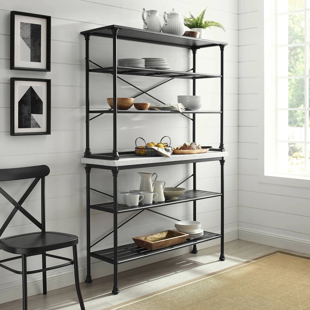 2 Piece Black Baker's Rack Set M24045