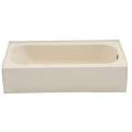 Bone Rectangular Alcove Soaking Bathtub R7001