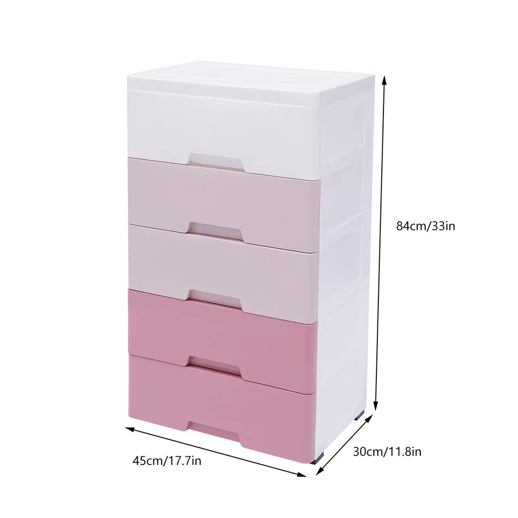 Plastic 5 Drawer Storage Cabinet U440