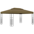 Steel Frame Garden Canopy Tent Sun Shelter Taupe V448