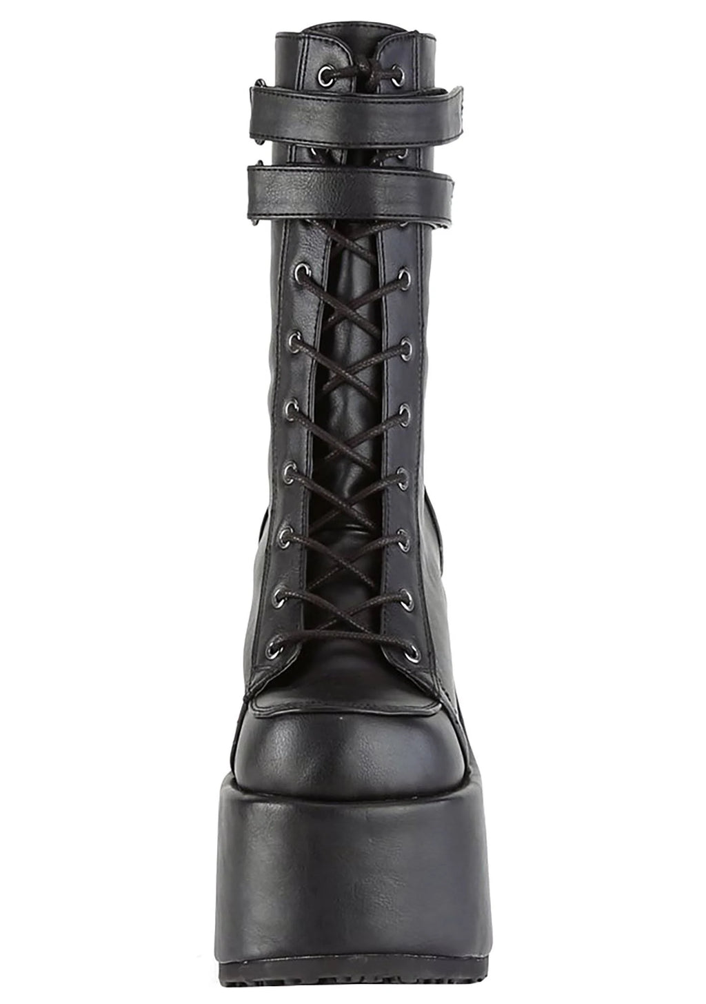 Black Vegan Leather Shoes V50124
