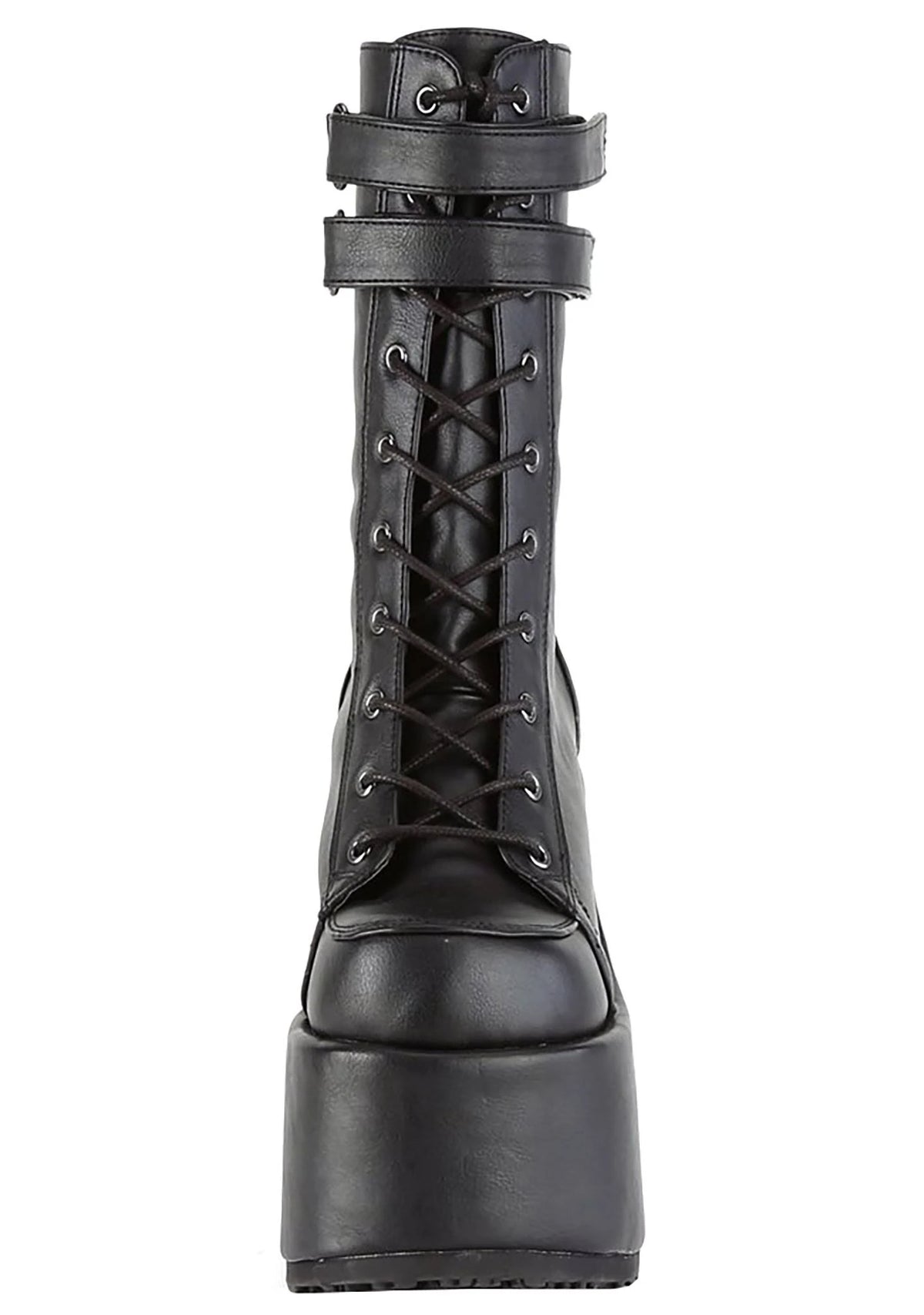 Black Vegan Leather Shoes V50124