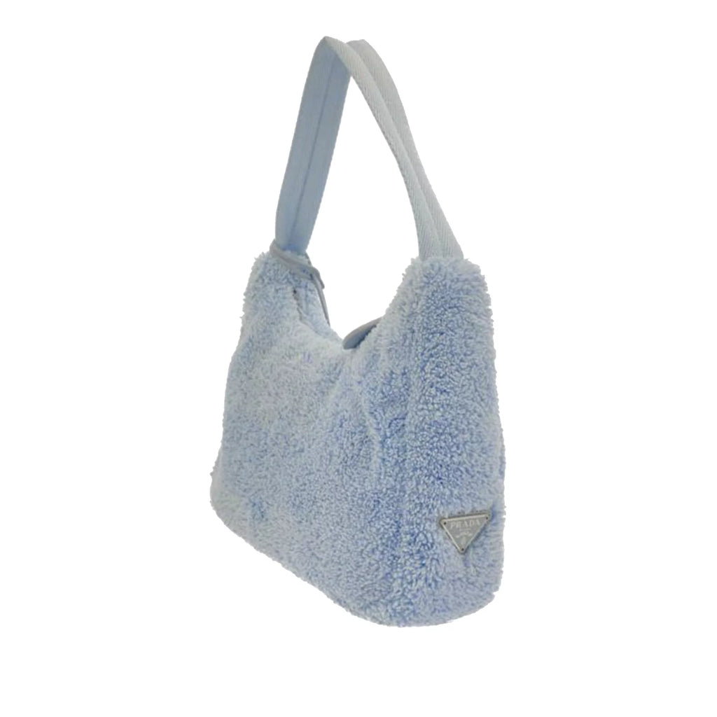 Pre-Owned Blue Cotton Baguette T54280