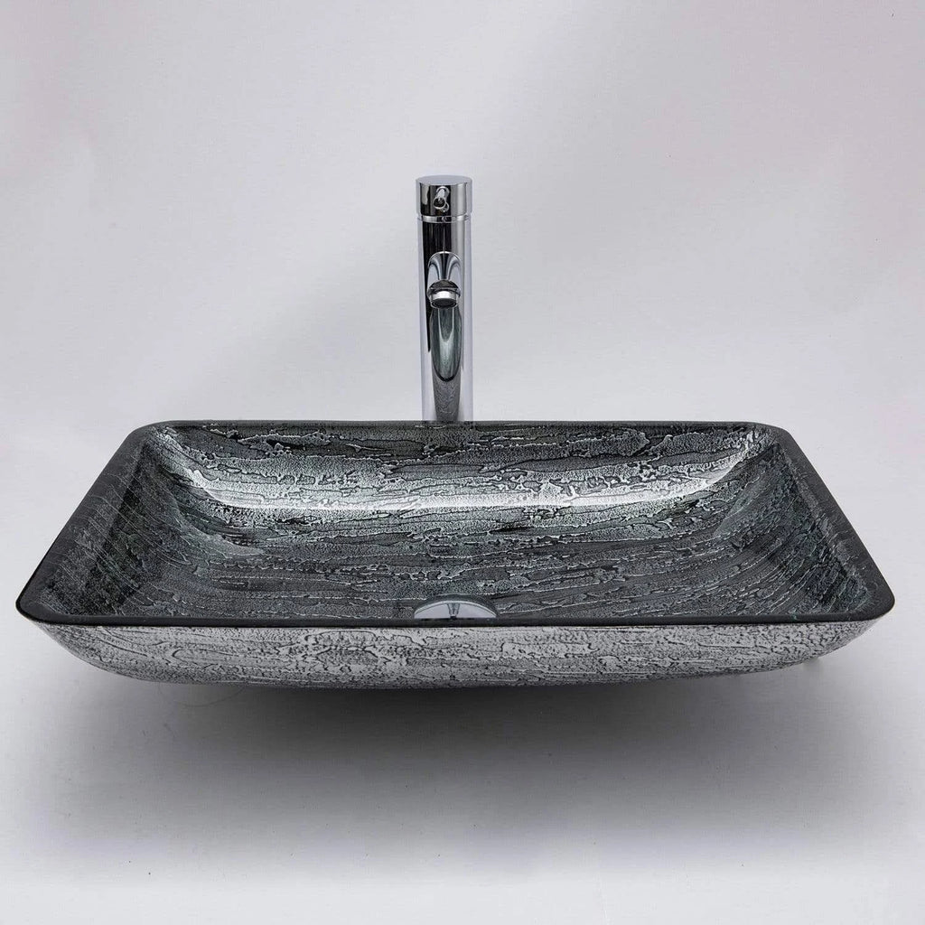 Tan Rectangular Vessel Bathroom Sink J752068