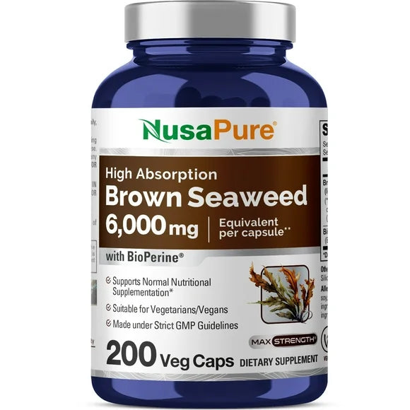 Brown Seaweed Extract 6,000 mg Veggie Capsules V260