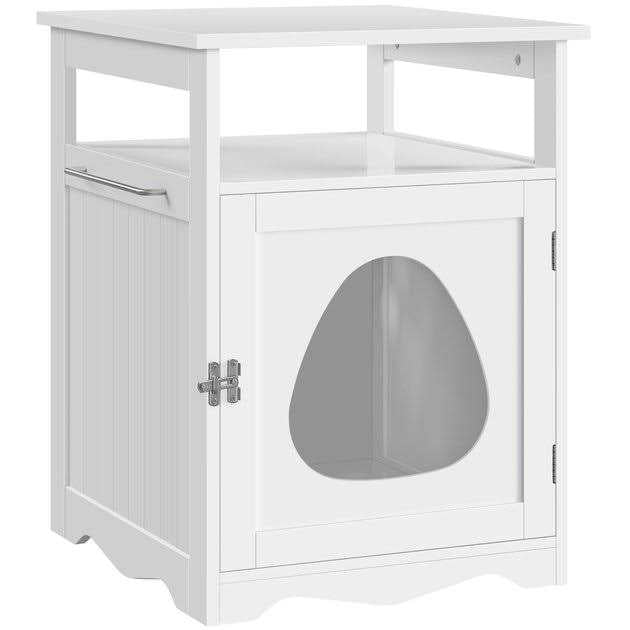 Cat Litter Box with Open Shelf G287465