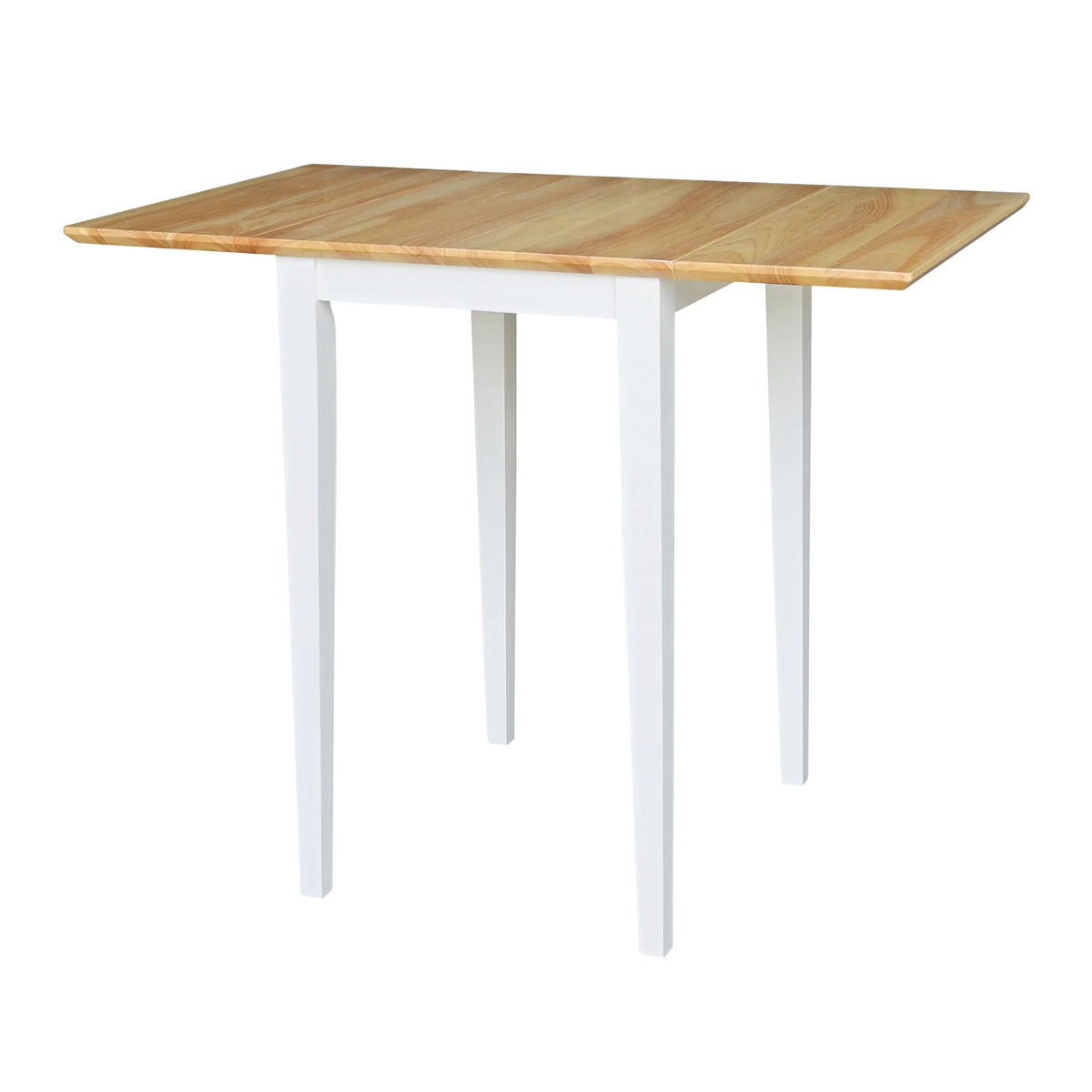Small Dropleaf Table in White and Natural U14336