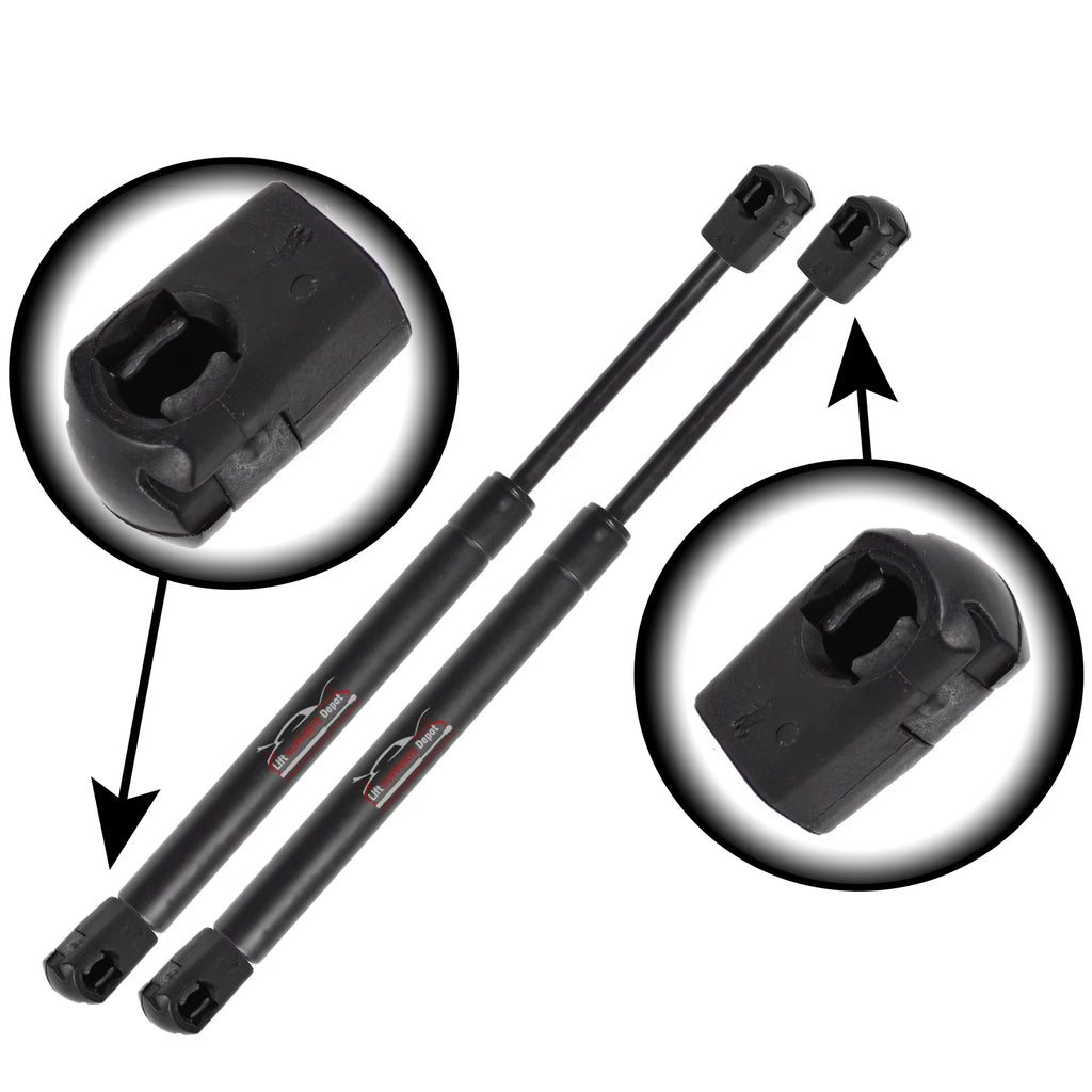 Qty 2 10Mm Nylon End Lift Supports 11" Extended 60Lbs. Gas Shock A146