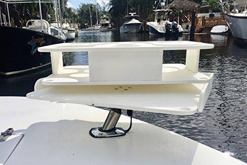 Boat Bar and Bait Table Combo with Rod Holder Mount Q353318
