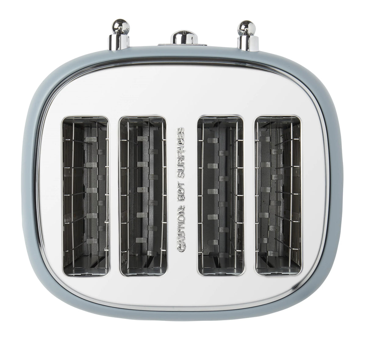 Pool Blue 4 Slice Wide Slot Toaster T5626