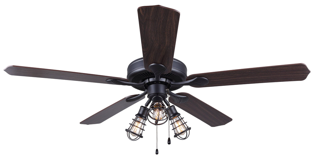 52 inch 3 Light Ceiling Fan in Graphite Q8116
