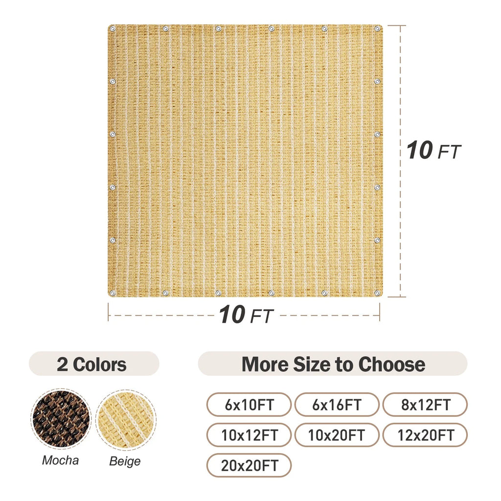 10 x 10 FT Beige Shade Cloth N680