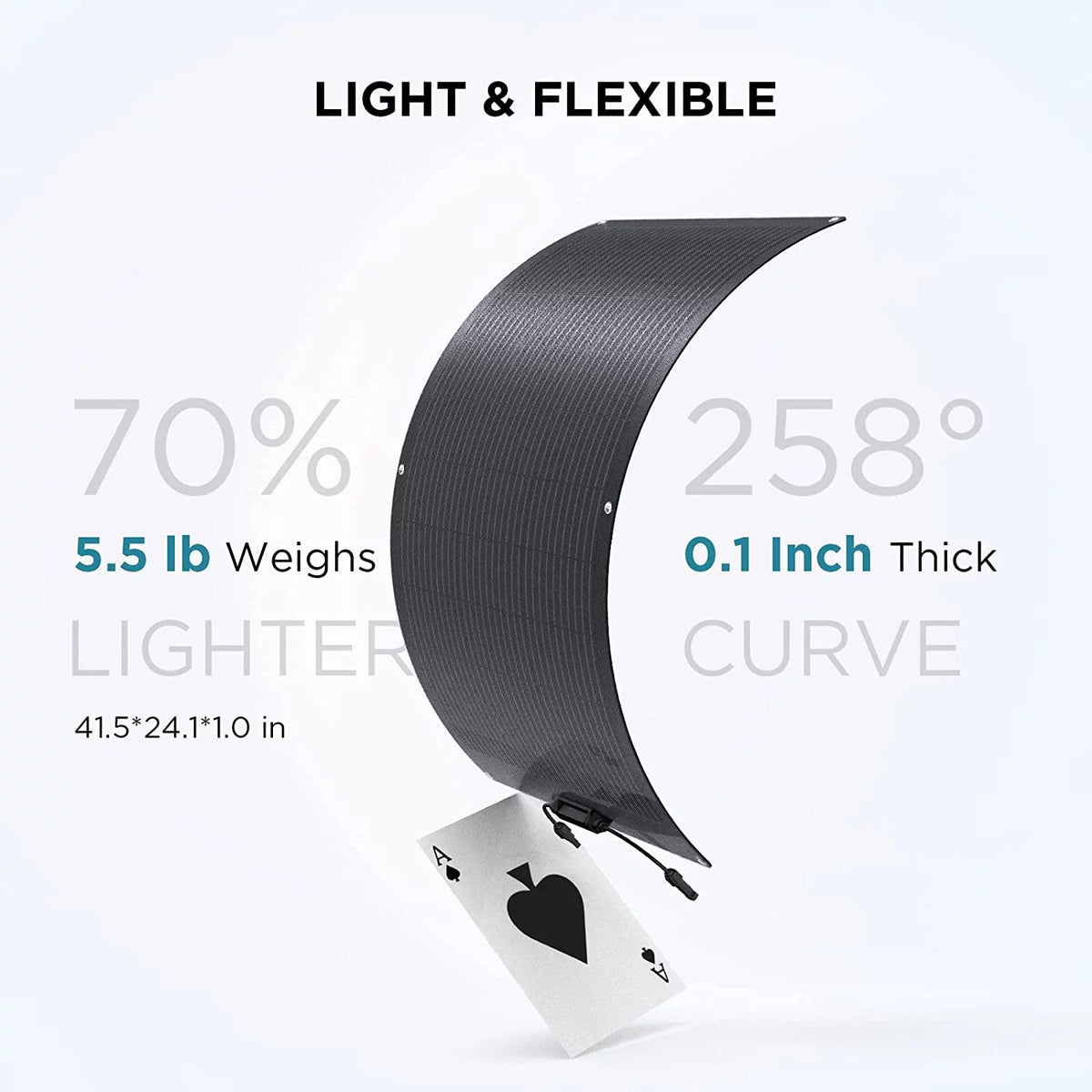 100W Flexible Solar Panel IP68 Waterproof T654632