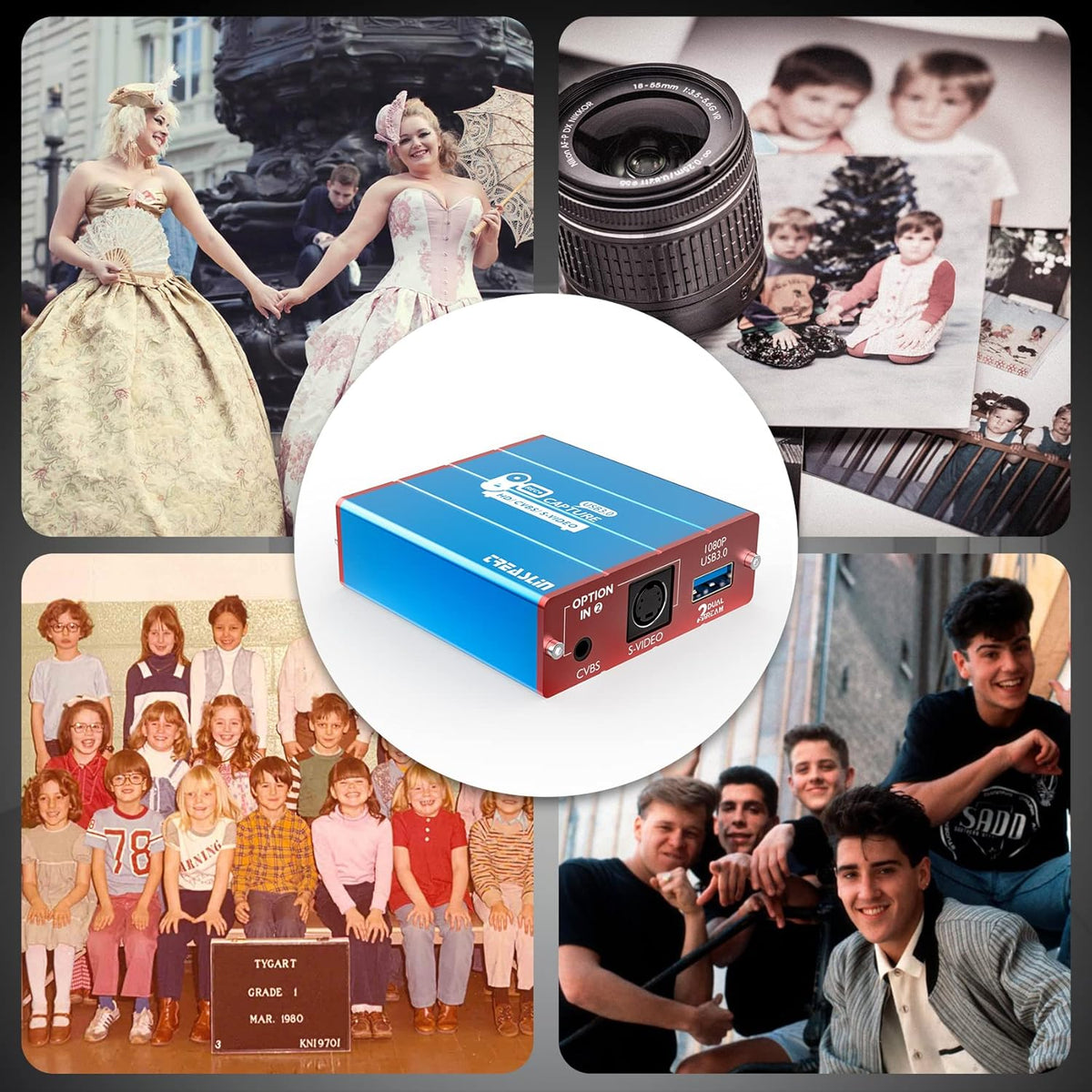 Video Tape to Digital HDMI Capture Converter Y76176