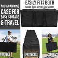 Green Checkered Cornhole Set with Carrying Case U927631