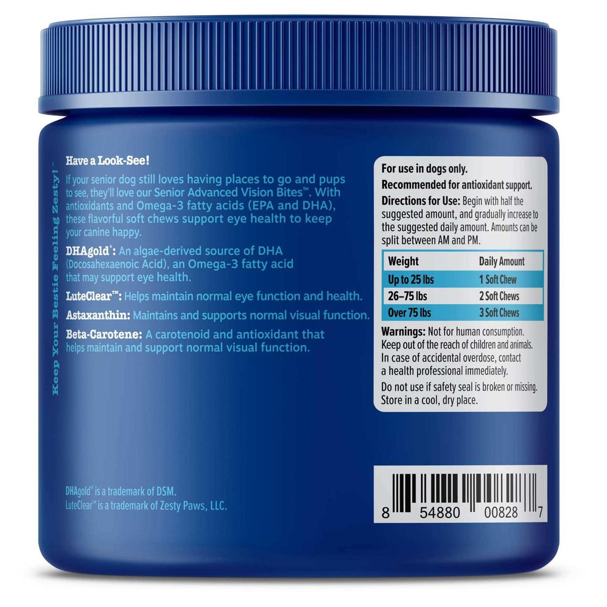 Senior Advanced Vision Bites for Dogs R57873