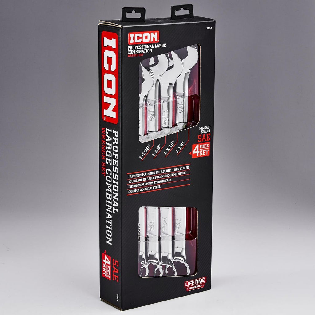 4 Piece SAE Combination Wrench Set O153810