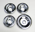 Chrome Range Burner Drip Pan Bowl Bib Set M882