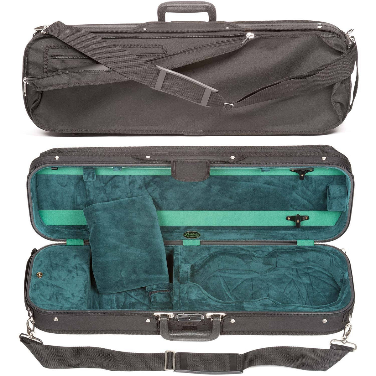 Oblong 3/4 Violin Case with Green Velour Interior J69453
