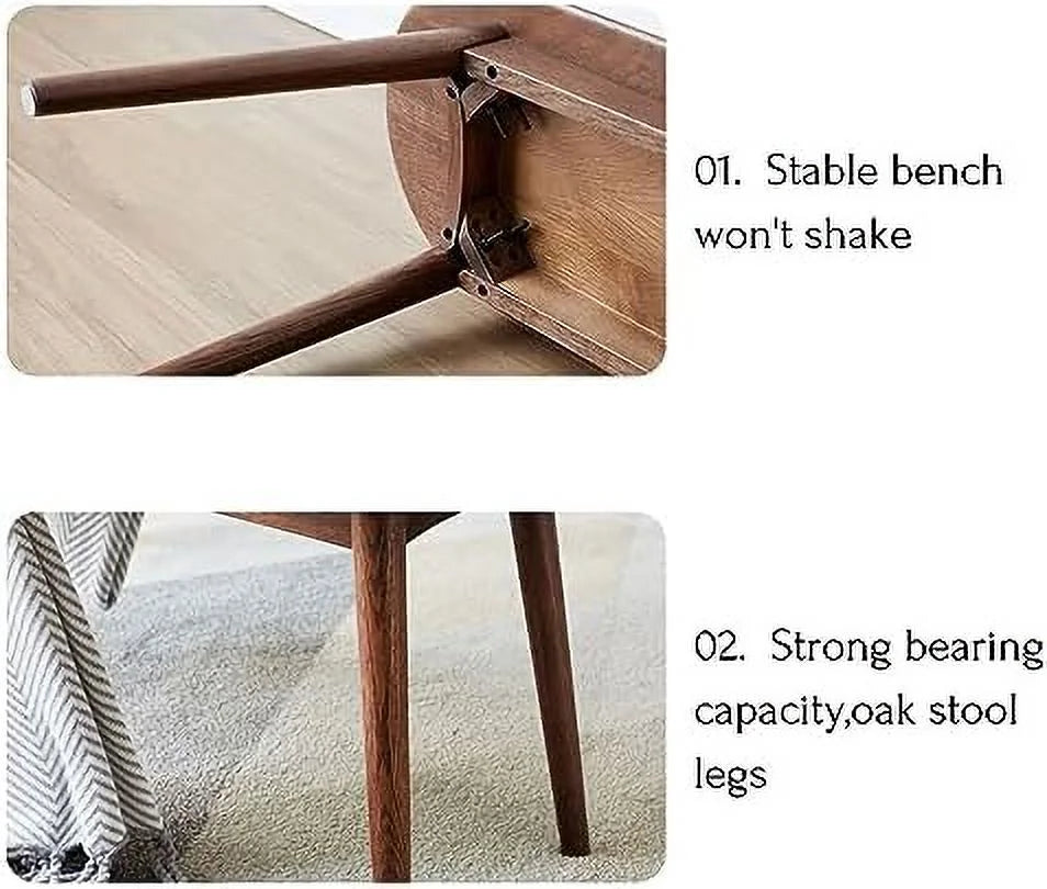 Solid Oak Wood Bench D762199