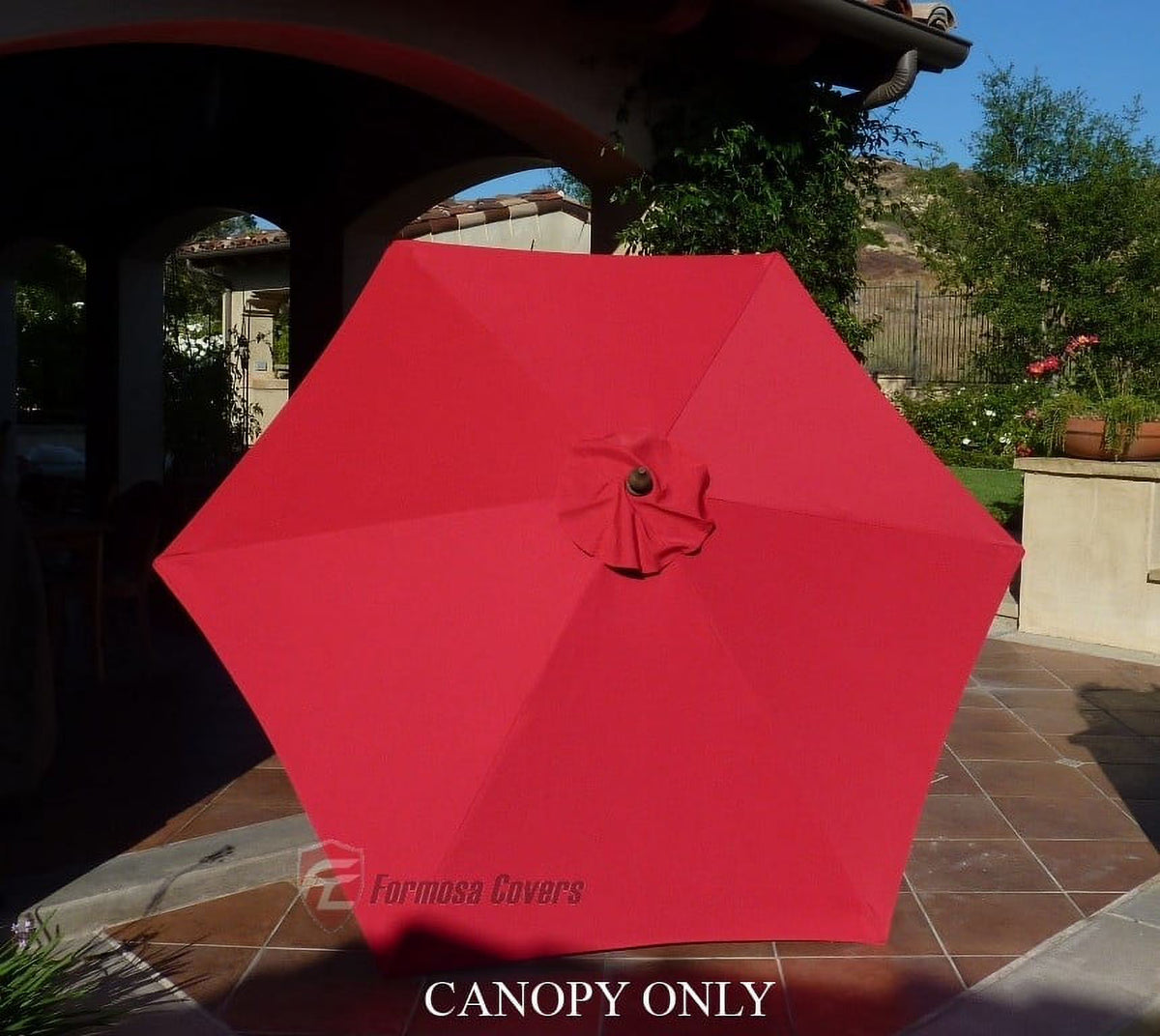 9ft Red Umbrella Replacement Canopy B217769