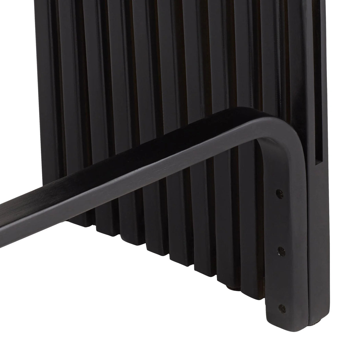 Bamboo Bar Stool Black 24" High with Footrest A1152