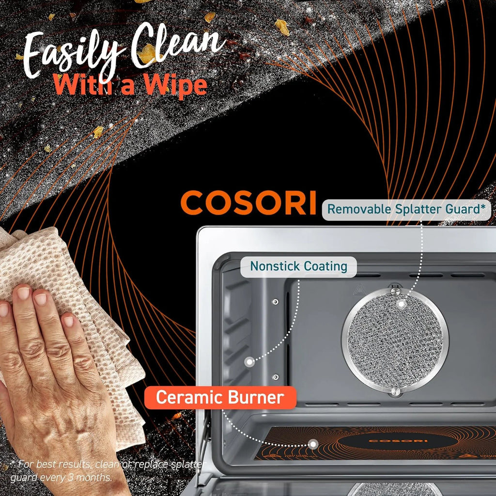 13-in-1 26-Quart Ceramic Air Fryer Toaster Oven Combo C86364