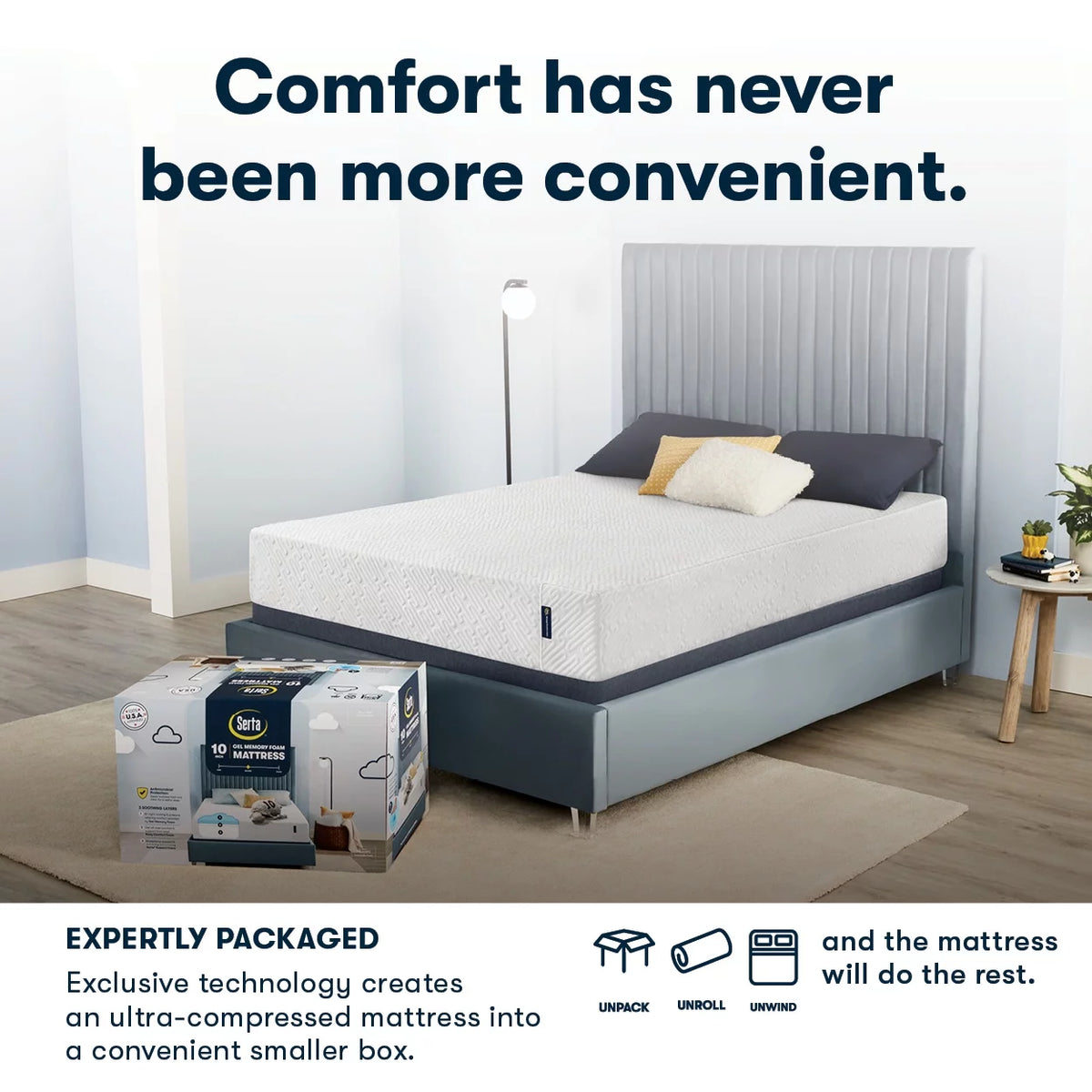 Queen Cooling Gel Memory Foam Mattress S436