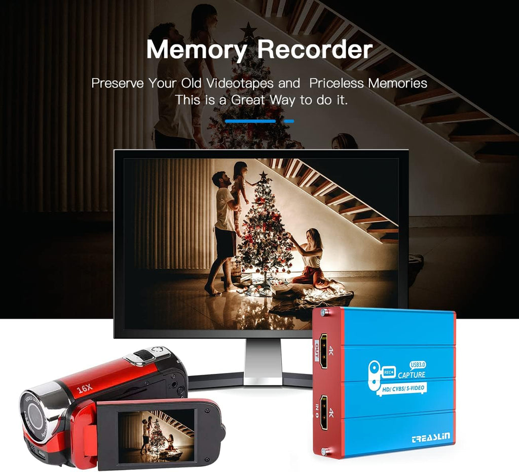 Video Tape to Digital HDMI Capture Converter Y76176