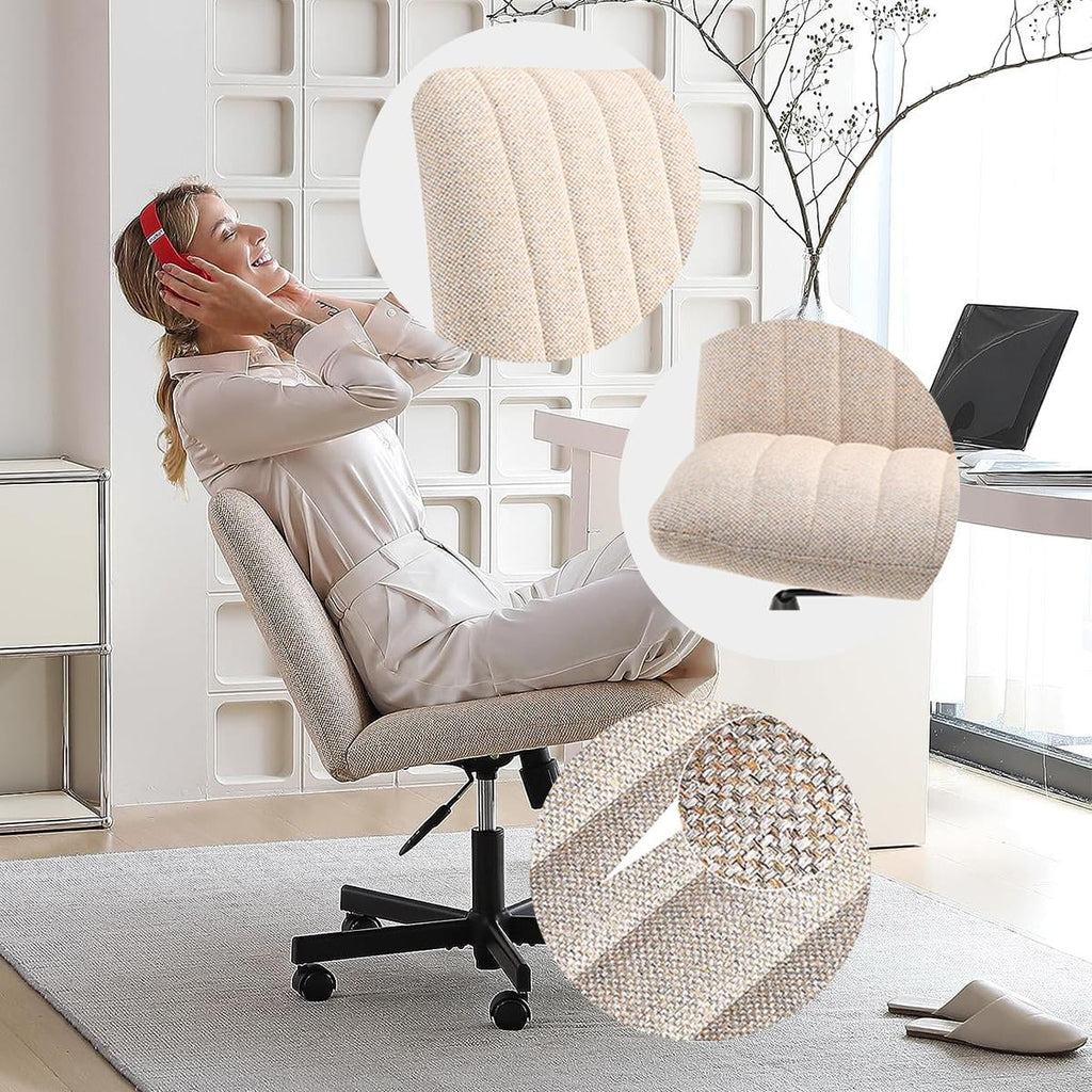 Wide Fabric Desk Chair S193