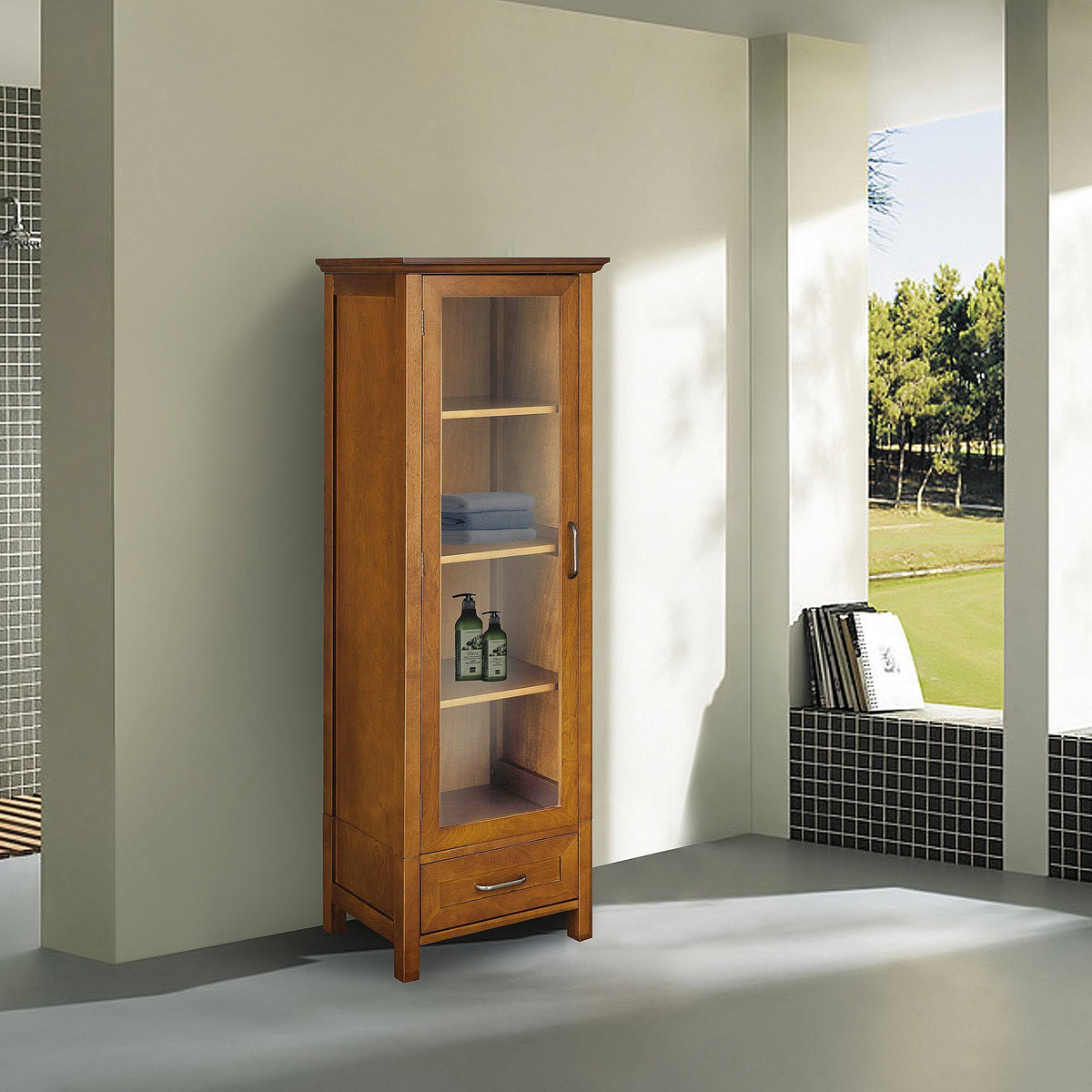Linen Cabinet, Brown U41304