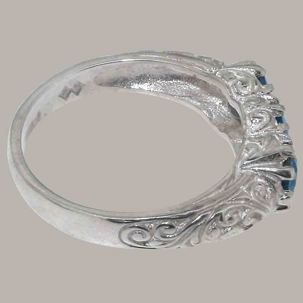925 Sterling Silver London Blue Topaz Ring P10880