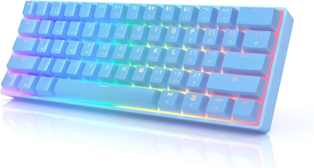61 Keys Multi Color RGB Backlit Wired Mechanical Keyboard M589409