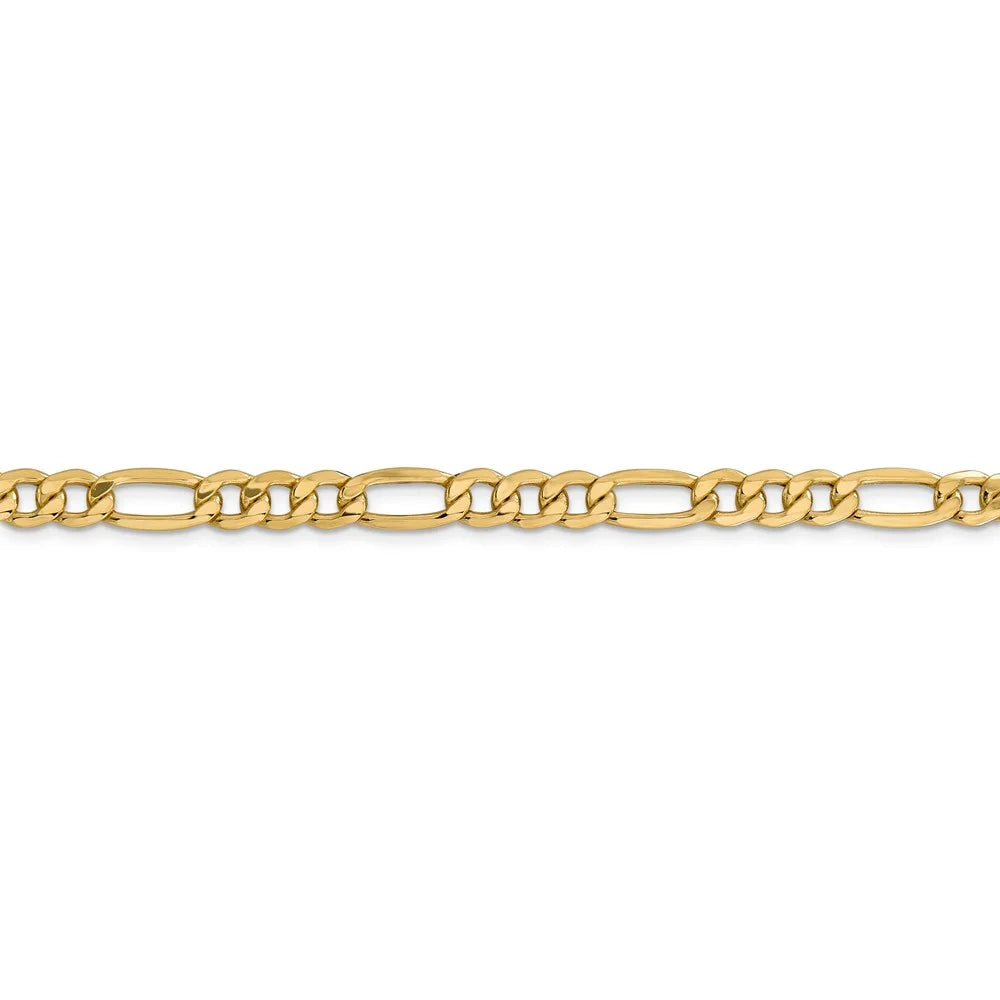 14kt Yellow Gold 20 inch Figaro Chain with Lobster Clasp E51035