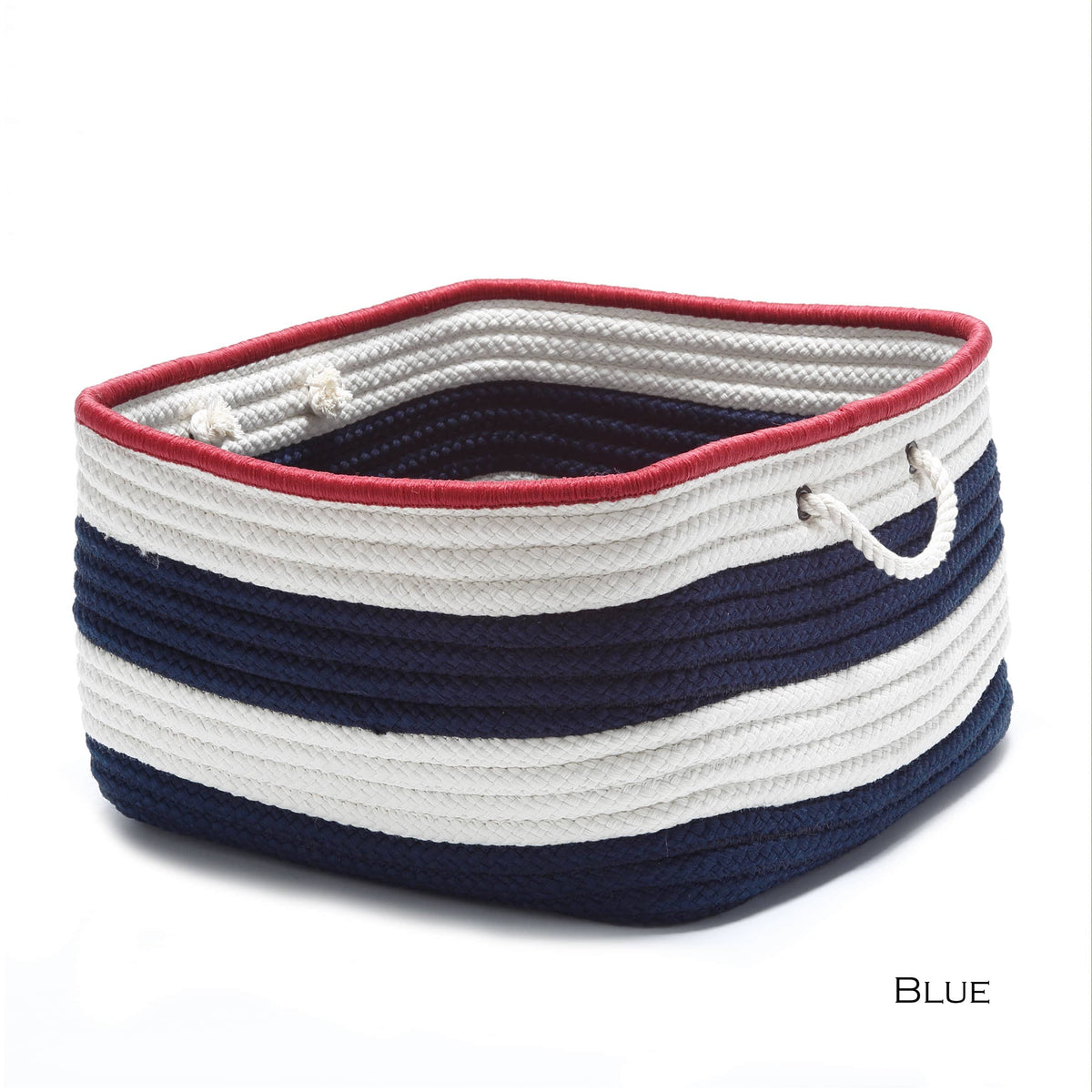 Red/White/Blue Polypropylene Rectangle Storage Basket Y1712