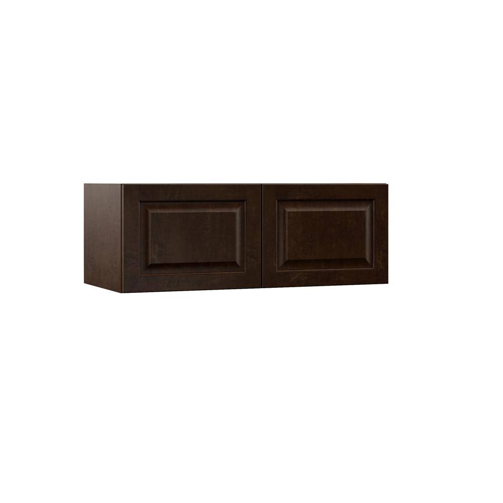 Assembled Wall Kitchen Cabinet in Espresso Brown A994
