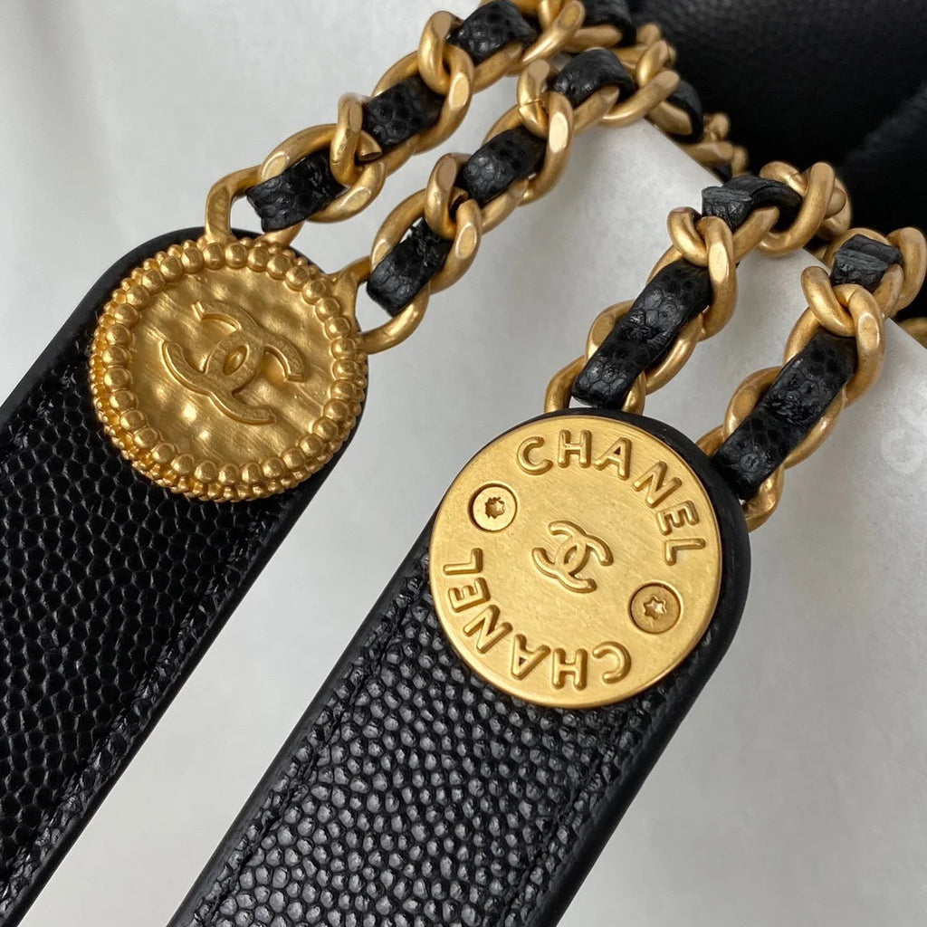 Mini Flap Bag With Top Handle Black 7.9in/20cm T9766