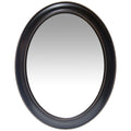 Black and Gold Oval 30-inch Wall Mirror C1237