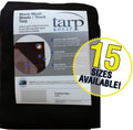 12 x 24 ft Black Reinforced Truck Tarp I263