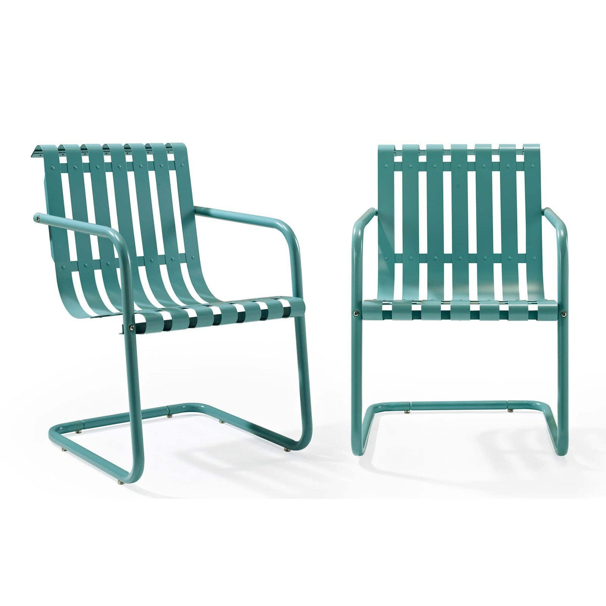 Red Metal Patio Chair (Set of 2) T981935