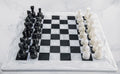 15 Inches Handmade White and Black Weighted Marble Chess Game Set N994