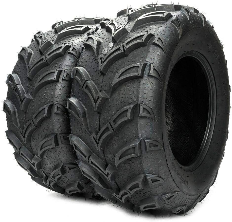2 PCS All Terrain Tubeless ATV UTV Tires 25x10-12 Rear 6PR Y373