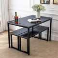 3 Piece Dining Set Black M998